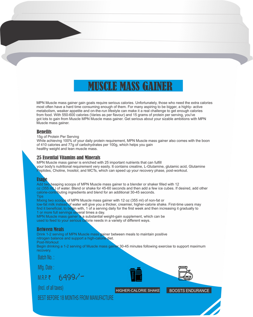 MPN MUSCLE MASS GAINER 10LBS