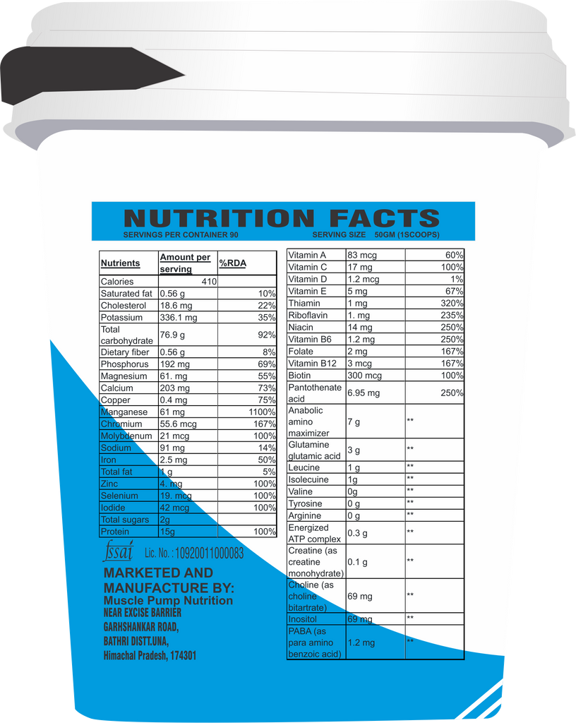 MPN MUSCLE MASS GAINER 10LBS