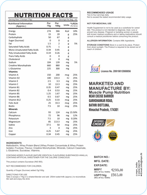 MPN 3RD DEGREE MASS GAINER 6LBS