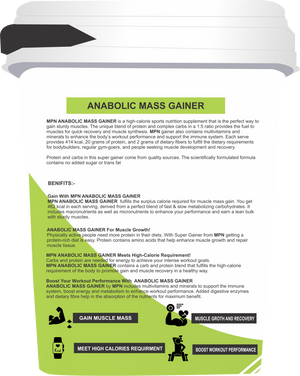 MPN ANABOLIC MASS GAINER 10LBS